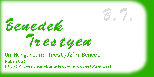 benedek trestyen business card